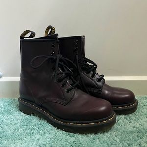 Maroon Dr Marten Boots